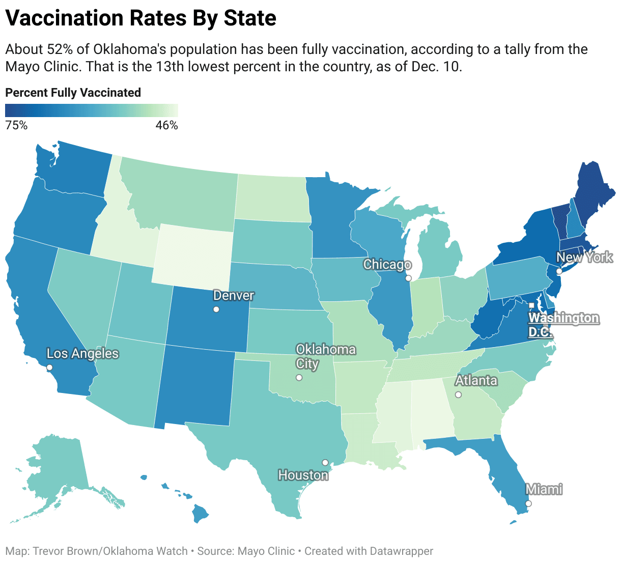 Vaccination Rates By State