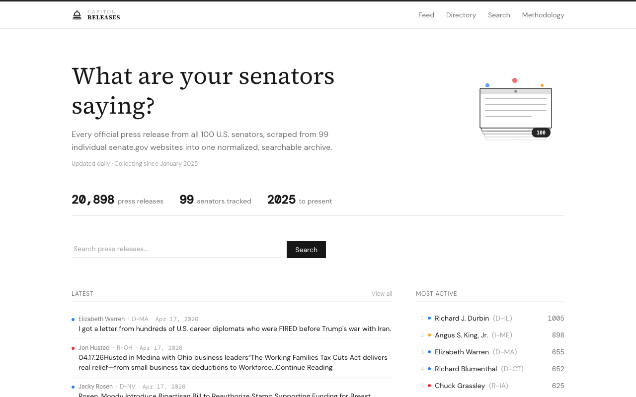Capitol Releases screenshot