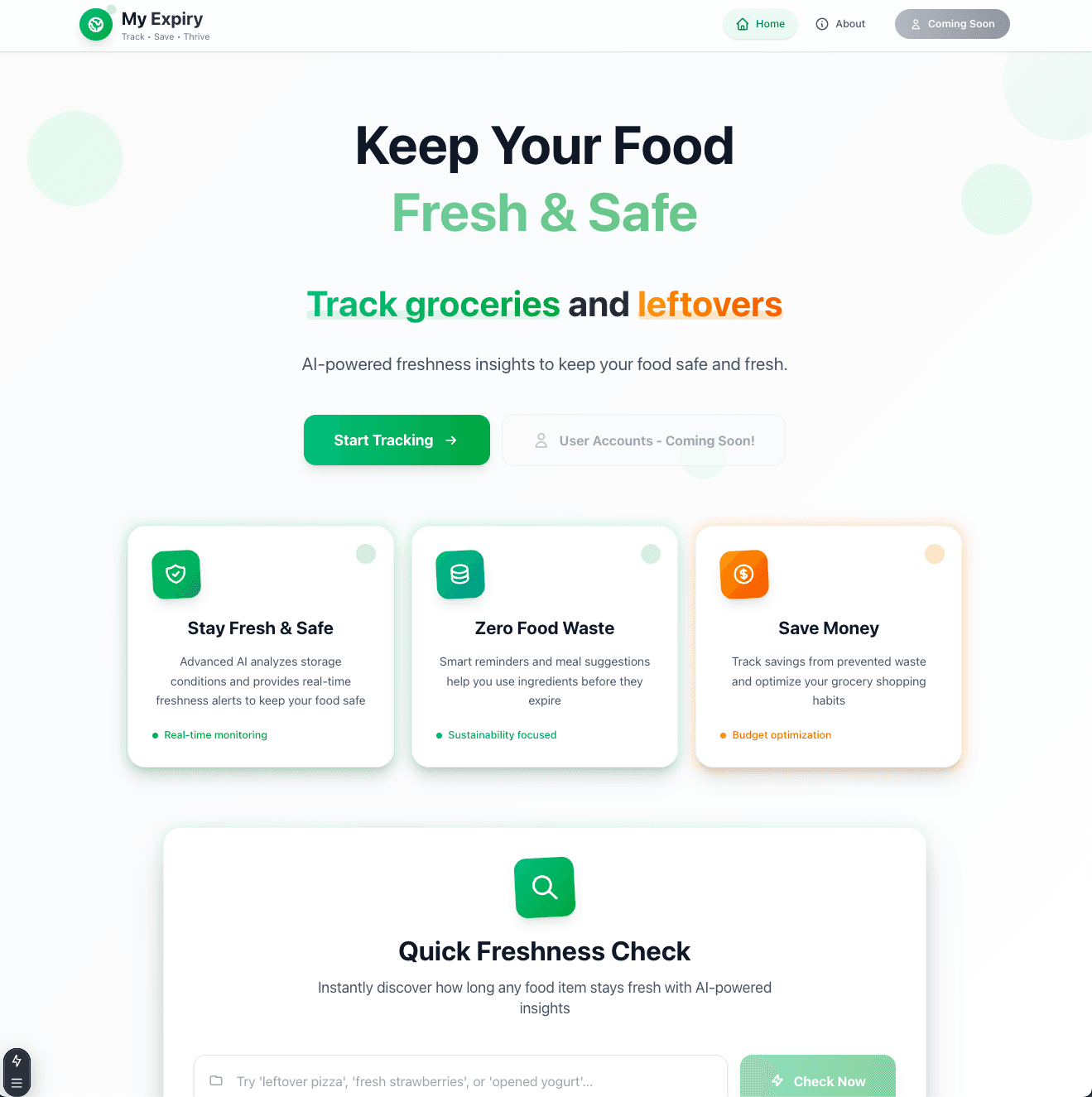 Screenshot of My Expiry: Smart Food Waste Tracker