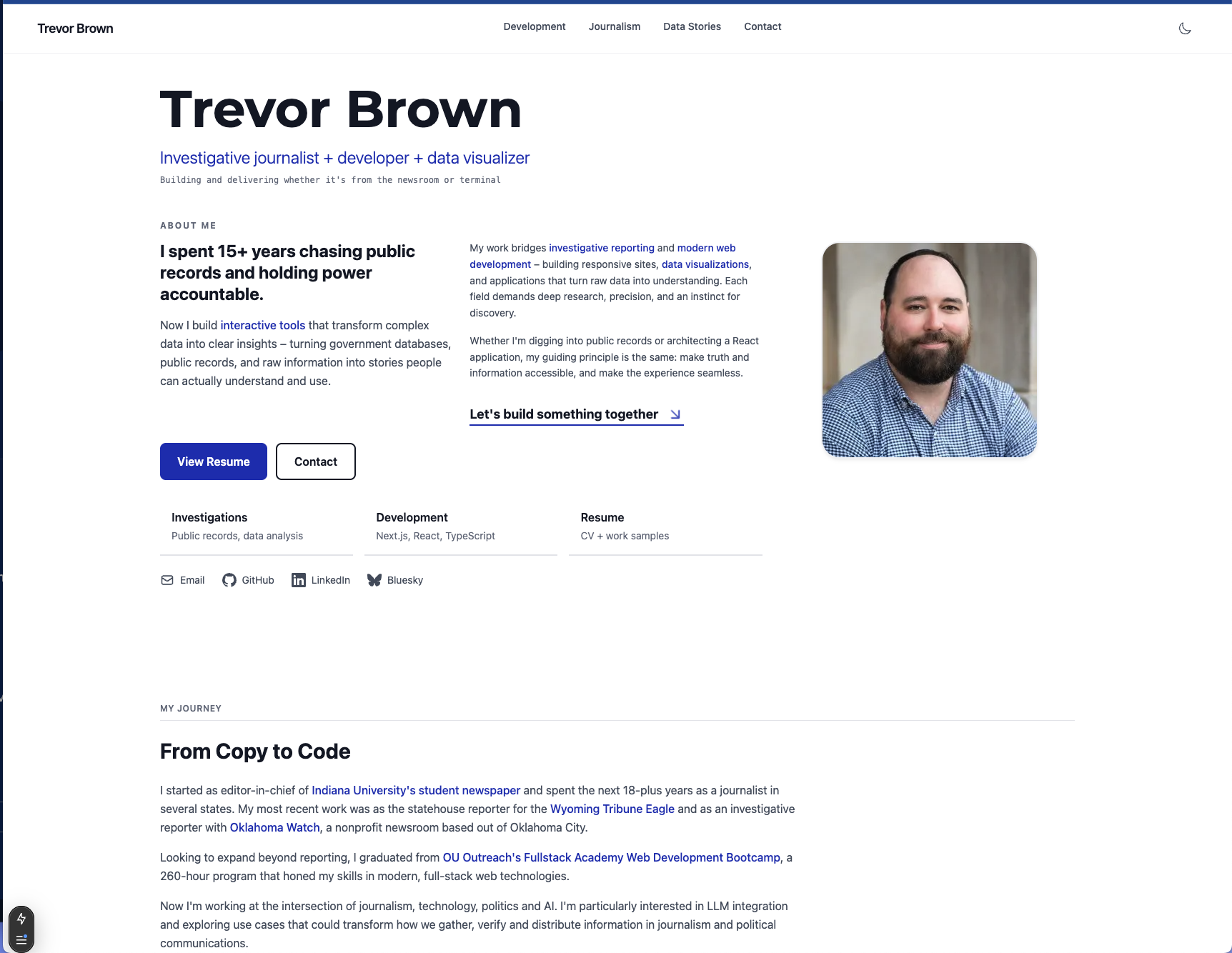 Trevor Brown: Copy + Code
